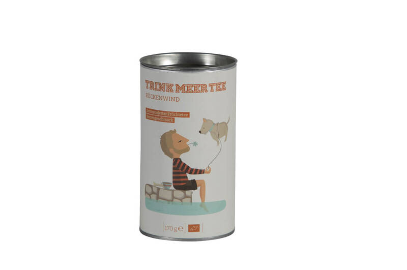 Trink Meer Tee Rückenwind, aromatisierter Früchtetee - Beerengeschmack